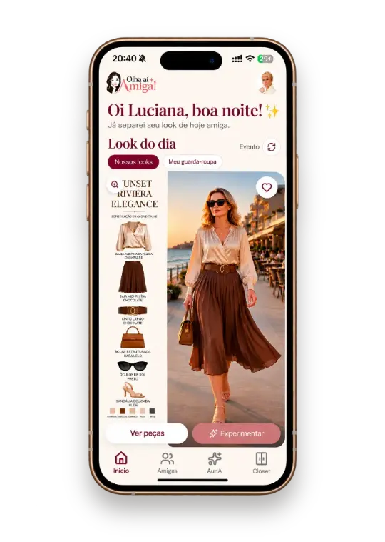 App Olha aí, Amiga!
